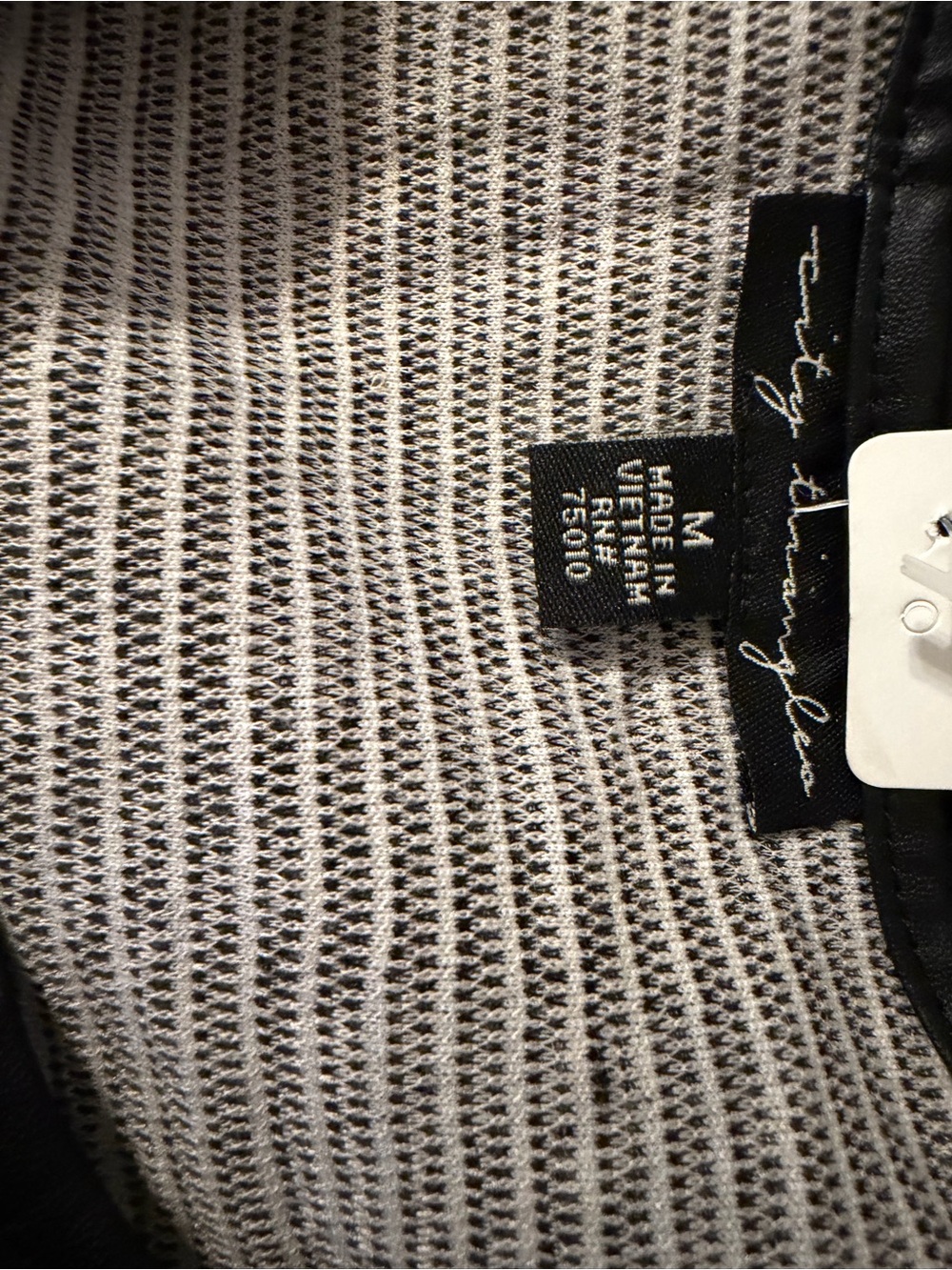 Black and Ivory Textured Knit Dress by Jason Wu Collection - Picture 3 of 3